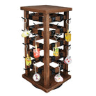 #WD4020 Wood Rotating Jewelry Storage Earrings Display