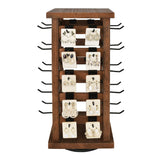 #WD4020 Wood Rotating Jewelry Storage Earrings Display