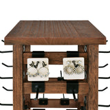 #WD4020 Wood Rotating Jewelry Storage Earrings Display