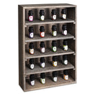 #WD5063 Wall-Mounted Freestanding Wooden 5-Shelf Rack