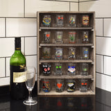 #WD5063 Wall-Mounted Freestanding Wooden 5-Shelf Rack