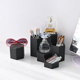 #WD5136 Wooden 6 Pcs Hexagonal Risers, Brown Color