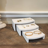 Wooden Jewelry Display Risers - Multi-Function Retail Stands