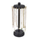 #WD5627BK 16 Hooks Wooden Rotating Necklace Organizer Holder, Necklace Display Stand With Hooks, Black Color