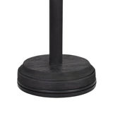 #WD5627BK 16 Hooks Wooden Rotating Necklace Organizer Holder, Necklace Display Stand With Hooks, Black Color