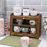 Wooden Table Top Storage Cabinet, countertop cabinet, and wood organizer