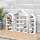  3 Pcs Set House-Shaped Shelf Wooden Shadow Cubby Box Display Shelf