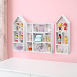 #WD5773 3 Pcs Set Wooden Shadow Cubby Box Display Shelf Shadow Box for Collectibles
