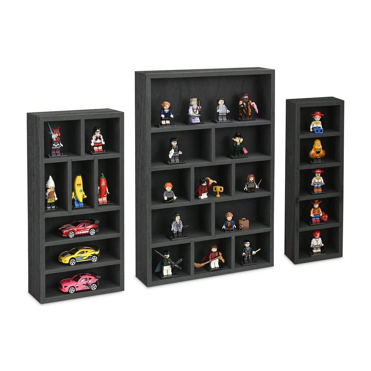 #WD5783 3-Pc Wooden Shadow Box Shelf for Collectibles