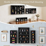 #WD5783 3-Pc Wooden Shadow Box Shelf for Collectibles
