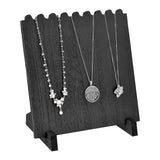  Wooden Plank Jewelry Necklace Display Stand for 8 Necklaces