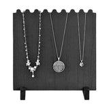  Wooden Plank Jewelry Necklace Display Stand for 8 Necklaces