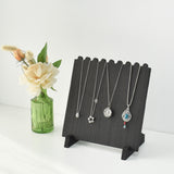  Wooden Plank Jewelry Necklace Display Stand for 8 Necklaces
