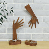 Hand-shaped jewelry display stand