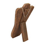 #WD67-3 Foldable Wooden Easel Necklace Display