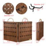  2 Panel Jewelry Pegboard Organizer with 48 Removable Black Hooks