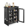 #WD7640 Wooden Countertop Multipurpose Storage Cabinet  4 hooks
