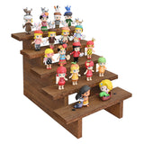 5-tier Wooden Rustic Display Riser Stand for Plants for Cupcakes