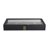 #WD83C+93-1 BK Wooden Jewelry Display Case with Black Velvet Pad 