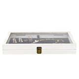 #WD83C+93-1 BK Wooden Jewelry Display Case with Black Velvet Pad 