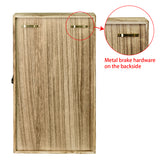 #WD8620 Hanging Wooden Display Case Hinged Glass Front Door