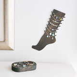 2 Pcs Set Two-Way Tabletop or Wall-Mountable Jewelry Anklets Display