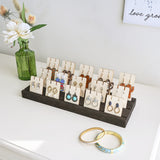 Wooden Earring Cards Jewelry Earring Display Stand, Earring Display Cards for Ear Clip, Wire