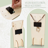 #WDJ3027OK 4 Pcs Set Jewelry Display Stand, Necklace Earring Holder Stand