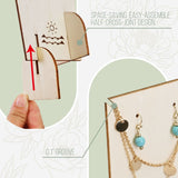 #WDJ3027OK 4 Pcs Set Jewelry Display Stand, Necklace Earring Holder Stand
