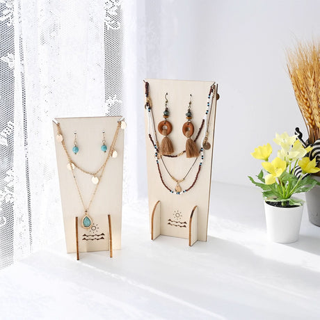#WDJ3027OK 4 Pcs Set Jewelry Display Stand, Necklace Earring Holder Stand