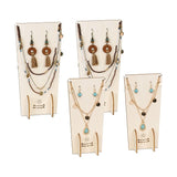 #WDJ3027OK 4 Pcs Set Jewelry Display Stand, Necklace Earring Holder Stand