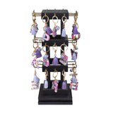 #WDJ5036  Natural Wood Rotating 36 Hooks Jewelry Tower