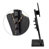 Portable Wooden Mannequin Jewelry Stand, Jewelry Display Organizer for Earrings & Multiple Necklace