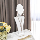 Portable Wooden Mannequin Jewelry Stand, Jewelry Display Organizer for Earrings & Multiple Necklace