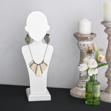 Portable Wooden Mannequin Jewelry Stand, Jewelry Display Organizer for Earrings & Multiple Necklace