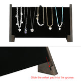 #WDJ6677DBR Necklace Display Stand, designed to showcase and organize up to 9 necklaces elegantly