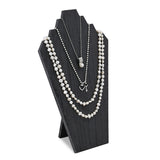 #S-WDN60-1x2 Wooden Jewelry Display Bust with Easel 
