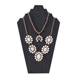 #S-WDN60-1x2 Wooden Jewelry Display Bust with Easel 