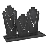 #WDN64 Wooden Necklace Holder Jewelry Display Bust Stand