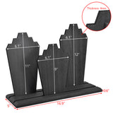 #WDN64 Wooden Necklace Holder Jewelry Display Bust Stand