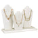 #WDN64 Wooden Necklace Holder Jewelry Display Bust Stand