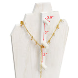 #WDN64 Wooden Necklace Holder Jewelry Display Bust Stand