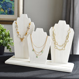#WDN64 Wooden Necklace Holder Jewelry Display Bust Stand