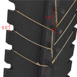 #WDN68X2 Wooden Freestanding Necklace Display Stand