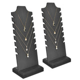 #WDN68X2 Wooden Freestanding Necklace Display Stand