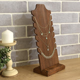 #WDN68X2 Wooden Freestanding Necklace Display Stand