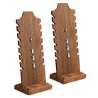 #WDN68X2 Wooden Freestanding Necklace Display Stand