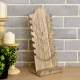 #WDN68X2 Wooden Freestanding Necklace Display Stand