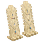 #WDN68X2 Wooden Freestanding Necklace Display Stand
