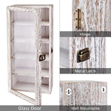 #WDP1319-A 5-Tier Wall Mounted Wooden Display Case 